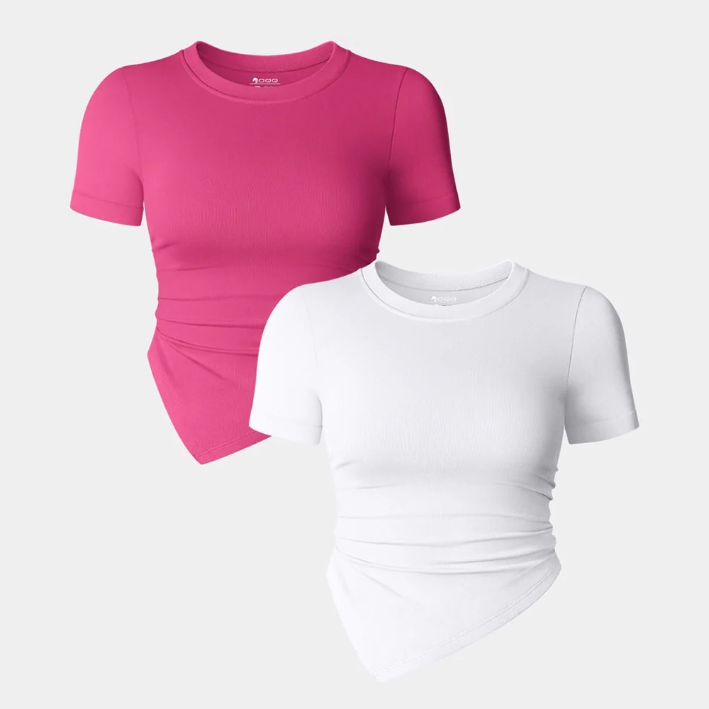 White OQQ Asymmetrical Top